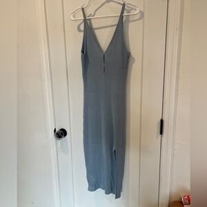 Abercrombie & Fitch Ribbed Midi Tank Sweater Dress